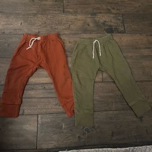 2 Pairs Butterfly Stitches Handmade Baby Joggers (12-18 months)